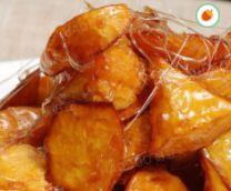 Sweet Potatos In Hot Toffee